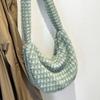 Bolsa feminina atacado outono e inverno maré abacaxi 2024 simples fresco doce portátil bolha plissada bolsa de ombro bolsa de axila