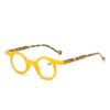 Gafas de Lectura de Gama Alta con Bloque de Color de Estilo Europeo y Americano para Mujer, Gafas Estampadas de Montura Redonda Vintage para Ancianos, Lote Mixto de Gafas de Lectura Únicas