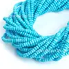 Ábaco de Pino Azul Cuentas Sueltas Cuentas de Rueda Turquesa Cuentas Espaciadoras Cuentas Planas Joyería Hecha a Mano DIY Pulsera Collar