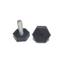Pies Ajustables Hexagonales Plástico Recubierto Pies Ajustables Pies para Vitrina Pies para Muebles Pies Niveladores Soporte para Estantería