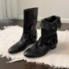 Botines Cortos Versátiles, Cómodos, Adelgazantes, de Moda Perezosa para Mujer 2026 Otoño/Invierno Nuevo Estilo Retro, Geniales, Atractivos, con Estilo, Botas de Motocicleta