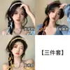 Faixa de Cabelo Trançada Floral Super Fada Retrô para Mulheres, Faixa de Cabelo de Fita All-In-One de Alta Moda, Lenço de Seda, Prendedor de Cabelo, Acessórios de Cabelo, Faixa de Cabelo