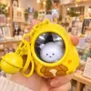 Mochila Céu Estrelado Urso Fofo Luz Noturna Brilhante Chaveiro de Astronauta Pingente de Bolsa de Carro Presente de Festival