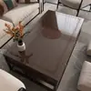 Nuevo Mantel Estilo Chino Impermeable, Resistente al Aceite y al Calor, Sin Lavado, Protector de Mesa de Vidrio Suave de PVC Transparente para Mesa de Comedor y Mesa de Café