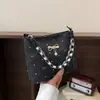 2026 Nova Bolsa Balde Pequena Estilo Ins Estilo Coreano Bolinhas Laço Bolsa de Mão Bolsa de Pano Fofa Feminina Única