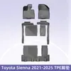 Adecuado para Toyota Sienna 21-24 Asientos de 7/8 Material 3D para Todo Clima Tapetes de Piso TPE