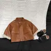 Ropa Infantil Coreana Chaqueta Fresca para Bebé Niño Otoño Invierno 2026 Nuevo Estilo Moda Infantil Chaqueta Acolchada Engrosada Chaqueta de Cuero Moderna