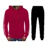 Moletom com Capuz Casual Masculino Novo Moda Splicing de Linha Moda Conjunto