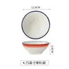 Tienda de hot pot mesa vajilla juego de cuatro piezas restaurante de Hunan restaurante platos y platos de cerámica retro juego de tazas
