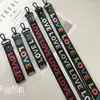 AMOR Fita de Letra Colorida Fantasia Corda para Lanyard de Celular Acessórios para Capa de Celular DIY Corda para Bolsa Artesanal com Pescoço
