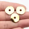 18x18 mm, Diámetro del Agujero Aproximadamente 3.6 mm, 1.6 g, Multicolor, Cuentas Espaciadoras Redondas Onduladas