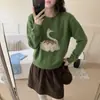Suéter blanco grueso para mujer para invierno, nuevo diseño 2026, adecuado tanto para usar solo como para capas, top de punto para otoño e invierno