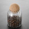 Tarro de almacenamiento de corcho vidrio a prueba de humedad tarro de almacenamiento de cocina granos tarro de comida fruta seca tarro sellado venta al por mayor
