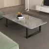 Mesa de café de pizarra para sala de estar, Mesa de café simple para uso doméstico, Mesa de café pequeña móvil, Mesa de café para casa de alquiler, Mesa de café de una sola capa, Uso en oficina y comercial