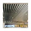 Rejilla de Techo Redonda de Aluminio Rejilla de Tubo para Techo de Partición Decoración de Techo de Centro Comercial Perfil de Aleación de Aluminio Tubo Redondo de Aluminio