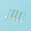 Extensão de Corrente para Pulseira de Prata S925 Corrente de Cauda em Formato de Coração Pulseira Feita à Mão com Contas Material DIY Acessórios de Joias Corrente de Extensão