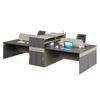 Mobiliário de Escritório Mesa para Funcionários Mesa Financeira Mesa para Supervisor Mesa para Computador Mesa de Trabalho Simples Moderna Combinação de Mesa e Cadeira