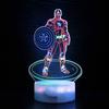 Lámpara de Mesa 3D Star Wars Harry Potter Avengers Transfronteriza Luz Nocturna LED Creativa de Tres Colores