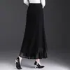 Falda para Mujer con Adorno de Encaje 2026 Otoño Nueva de Cintura Alta Adelgazante de Longitud Media Irregular Falda Larga Elegante