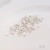 Cobre Chapado en Oro de 18 Quilates Chapado con Oro Real, Platino, Plata Pura Tubo de Posicionamiento Clip DIY Fijo Plano Perla de Posicionamiento de Acabado Accesorios que Conservan el Color