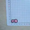 Puntos Transparentes Cuadros Lazo Asimétrico Gato Accesorios Pasador DIY Funda para Teléfono Flor para Zapatos Accesorios Hechos a Mano