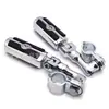 Tapetes de Goma para Pedales de Motocicleta Pedales Impermeables Tapetes de Aleación de Aluminio Tubos de 1 pulgada para Parachoques
