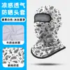 Balaclava Protetor Solar Shitu para Ciclismo, Cobertura Facial Completa, Alta Elasticidade, Protetor de Pescoço Fino, Máscara de Seda Gelada para Moto de Secagem Rápida