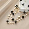 Moderna Cadena Larga Multicapa de 5 Caracteres Estilo Coreano Collar de Perlas Pequeñas Fragantes Elegantes Accesorios Versátiles en Stock