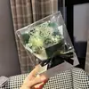 Caixa de Presente Flor Eterna com Luzes, Dia dos Namorados e Dia dos Namorados Chinês Buquê Pequeno de Rosa Artificial, Presente para Namorada, Presente Lembrança Atacado