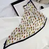 Lenço de Seda Coreano Fácil de Cuidar e Resistente a Amassados, Lenço Decorativo Pequeno para Pescoço com Padrão Paisley Listrado Bolinhas Diamante Fashion Retrô, Lenço de Cabeça, Lenço