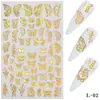 Arte de Uñas Mariposa Transfronterizo con Lámina de Oro Mariposa Láser Pegatinas para Uñas, Calcomanías 3D para Uñas, Exquisitas Pegatinas Tridimensionales para Uñas