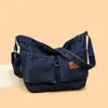 Estilo casual transfronterizo mezclilla 2026 otoño nuevo bolso cruzado para mujer bolso de mano tipo tote vintage desgastado para el día a día