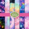 Preço FixoCompra Direta Transfronteiriça 12 Folhas/Pacote Pacote de Material Estrela Brilhante Roxa Materiais para Artesanato DIY Decoração de Fundo