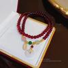 Collar Vintage de Hebilla Segura de Dos Usos para Mujer, Estilo ins, Diseño de Nicho, Cadena de Lana con Sentido Cibernético, Elegante Cadena para Clavícula