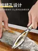 Raspador de Escamas de Pescado de Acero Inoxidable Multifuncional Removedor de Escamas de Pescado Herramienta de Cocina para Escamas de Pescado Raspador Manual de Escamas de Pescado