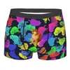 Dropshipping con Imágenes Se Puede Convertir en Ropa Interior Boxer Elástica Cómoda Transpirable para Hombre con Estampado de Gato 3D para Mascotas y Perros