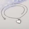 Moda Japonesa y Coreana Cadena de Clavícula con Colgante de Corazón Pequeño y Fresco Simple y Versátil Collar Elegante para Mujer Estilo Mejor Amiga de Estudiante