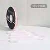 Cinta de Regalo de 2.5cm Lazo Color Sólido Materiales para Decoración de Pasteles Cinta de Flores Cinta de Satén Venta al por Mayor