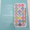Pintura de acuarela sólida para niños 21 Colores caja individual lavable traje de herramientas de pintura para estudiantes arte perlado