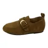 Mocasines Estilo Old Money Retro para Mujer 2026 Nuevo Otoño Slip-on Birkenstock Zapatos Individuales Suela Suave Versátiles Zapatos para Conducir