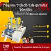 Máquina Pequena Semi-Automática de Rotulagem de Garrafas Redondas Rótulo para Potes Redondos Garrafa Plástica Redonda Garrafa de Vinho Redonda