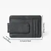 Fábrica BSCI Transfronterizo Alta Calidad Patrón Piel Crazy Horse Billetera Portatarjetas Billetera Magnética Ranuras Múltiples para Tarjetas Estuche para Tarjetas Portatarjetas Magnético