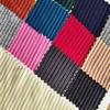 4X3 canalé en stock poliéster amoníaco elástico tira ancha tela de canalé tejida de tira cuatro lados alta elasticidad corte casual tela