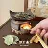 Quemador de Incienso Cerámico Rústico Resistente al Calor para Escritorio del Hogar, Calentador de Té de Chimenea Vintage, Se Puede Usar para Quemar Incienso Seco