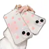 Funda de Teléfono Dulce con Purpurina de Fresa Estilo Ins para iPhone 18 Pro Max, Adecuada para iPhone 15, 16 y 13, con Agujeros Finos
