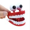 Juguete Novedoso Grande de Cuerda con Ojos que se Mueven y Dientes Blancos Grandes, Juguete Novedoso de Relojería, Regalo de Halloween, Suministro Transfronterizo
