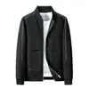 Chaqueta de Béisbol Informal de Estilo Coreano de Moda para Hombre, Primavera y Otoño, con Cuello Alto, Versátil y Elegante, Top para Hombre