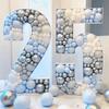 Globo transfronterizo AliExpress tablero digital KT decoración de escena de fiesta de cumpleaños diseño de guía de camino de un año caja de globos