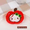Nuevo colgante creativo de muñeca de gatito de fruta, colgante de muñeca de corazón para niña, llavero colgante para mochila, adornos colgantes al por mayor
