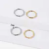 Directo de fábrica popular acero de titanio anillo de bambú acero inoxidable anillo simple oro de 18k joyería DIY